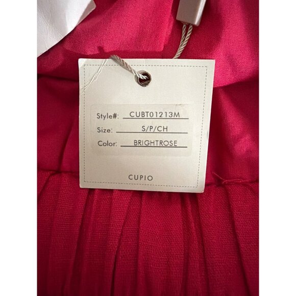 NWT Cupio Linen Brightrose Tiered Maxi Skirt Size S - Picture 4 of 5